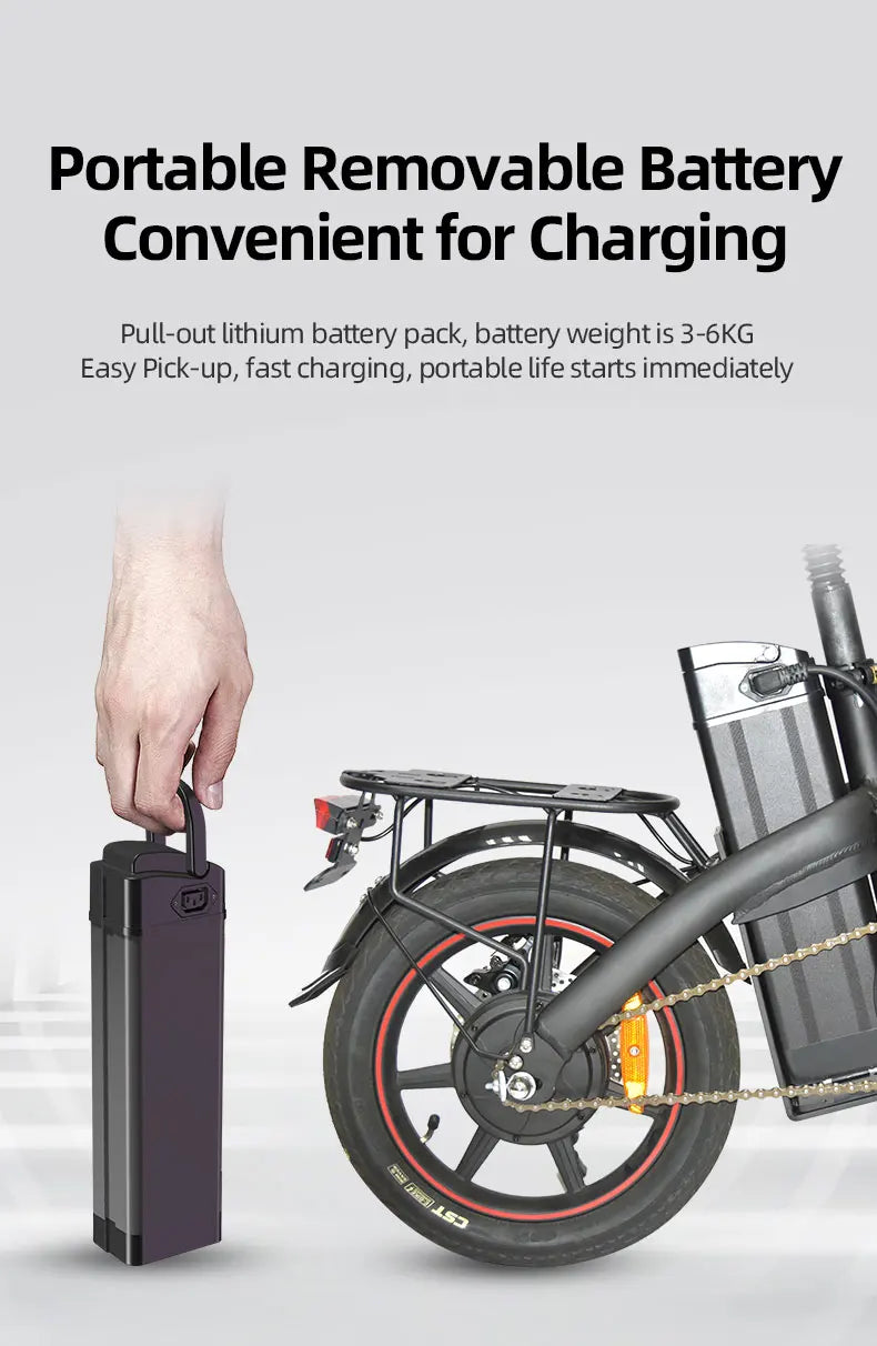DYU A5 Electric Bicycle 14 inch 350W Folding Electric Bike