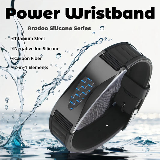 ARADOO Silicone Power Balance Bracelets 7-in-1