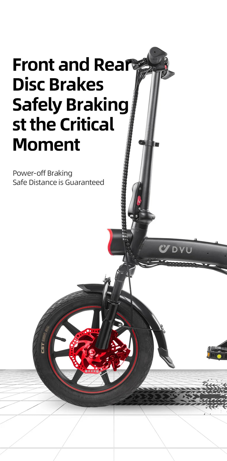 DYU A5 Electric Bicycle 14 inch 350W Folding Electric Bike